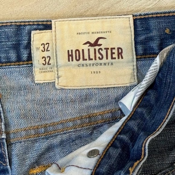 Men's Hollister Button Fly Factory Distressed Jeans - 32x32 - Picture 11 of 11